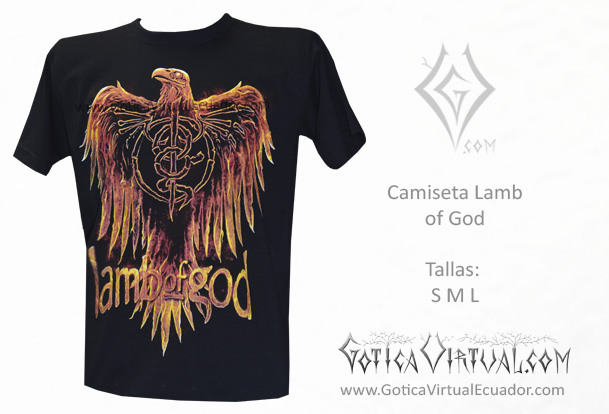 camiseta lam of god  metal metalera quito pedidos internet ventas domicilio envios